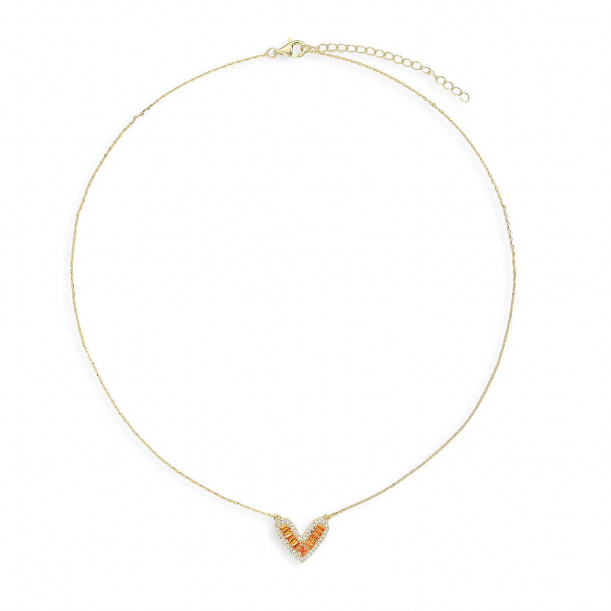 Évelyne Gold Heart Necklace