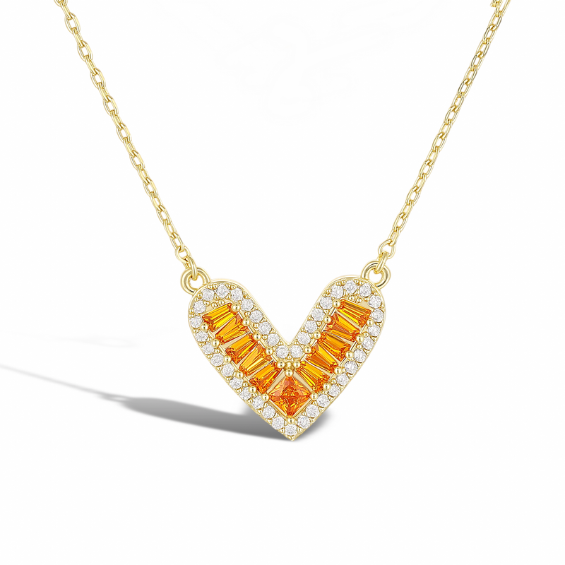 Évelyne Gold Heart Necklace