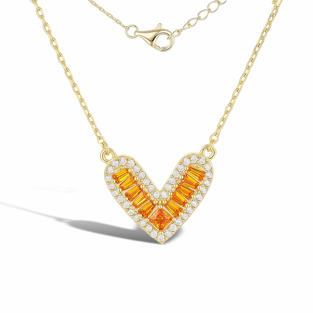 Évelyne Gold Heart Necklace