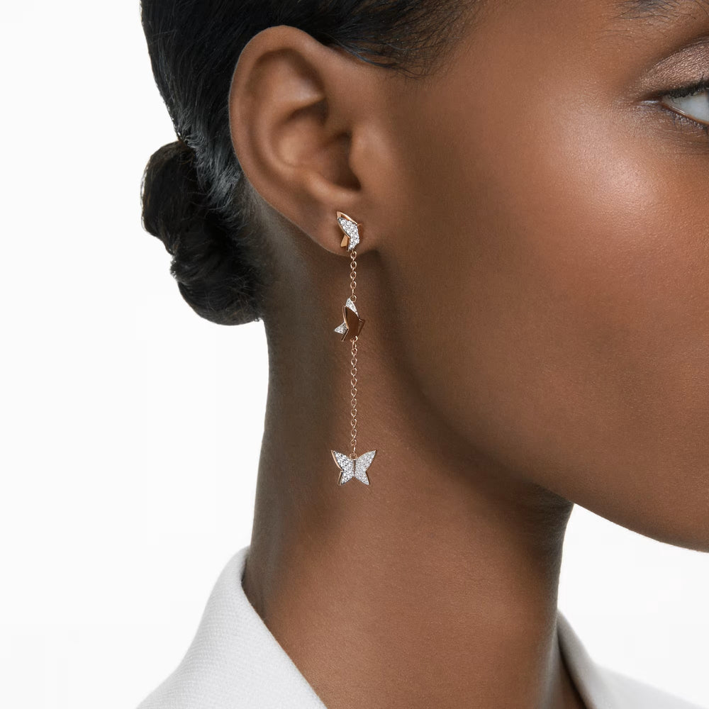Fabia Butterfly Drop Earrings