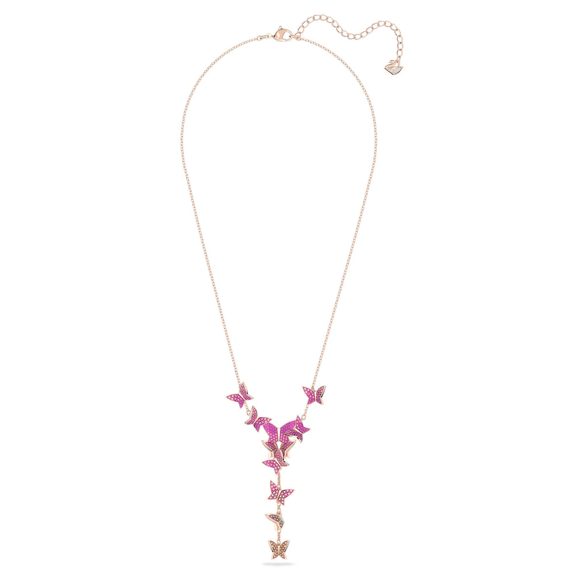 Fabia Y Shape Butterfly Necklace