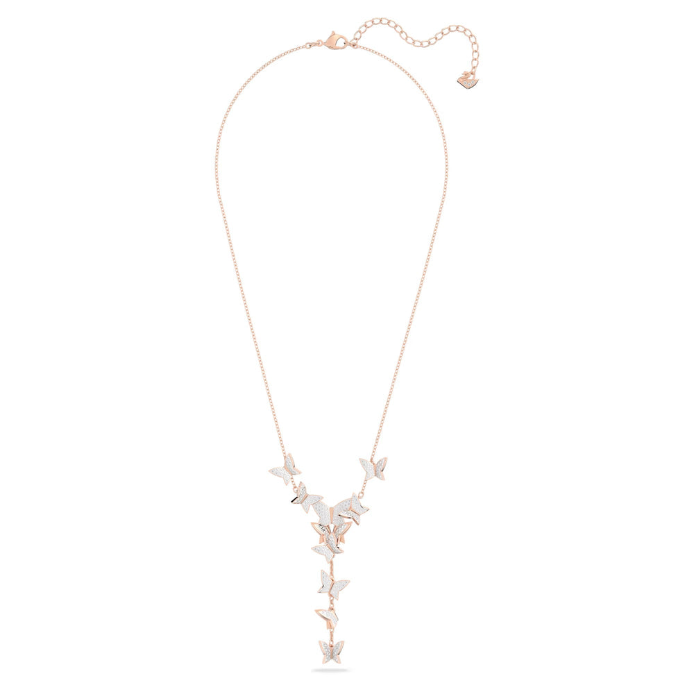 Fabia Y Shape Butterfly Necklace