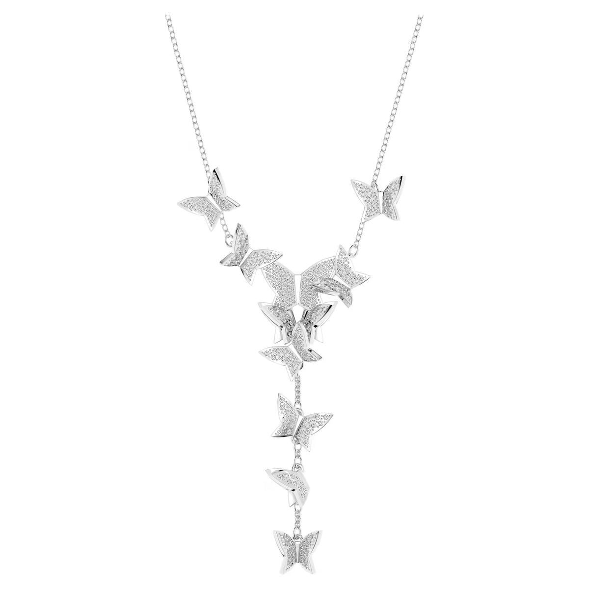 Fabia Y Shape Butterfly Necklace