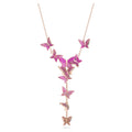 Fabia Y Shape Butterfly Necklace