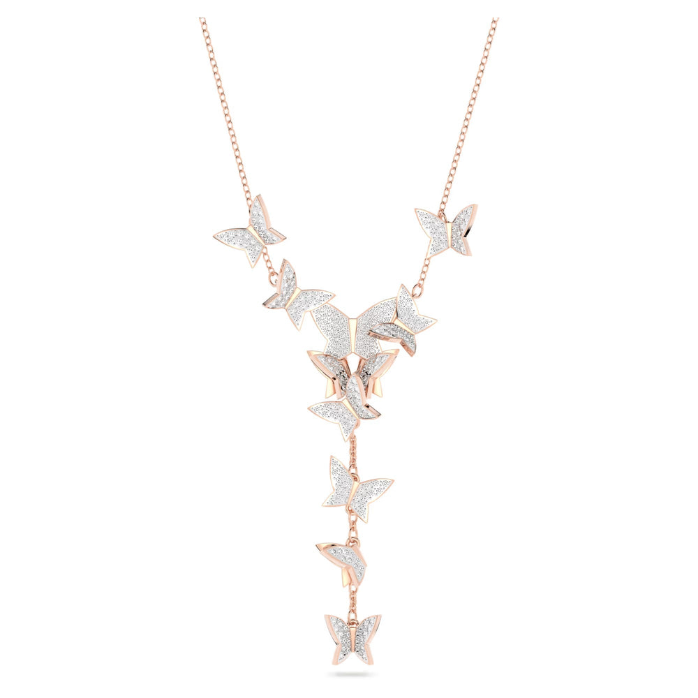Fabia Y Shape Butterfly Necklace
