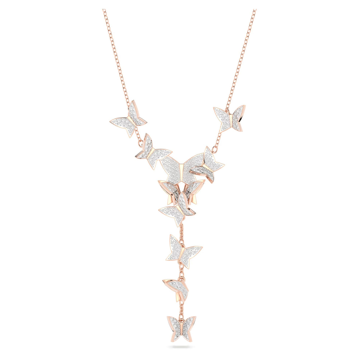 Fabia Y Shape Butterfly Necklace