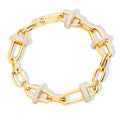 Falklind 14K Gold Paperclip Bracelet