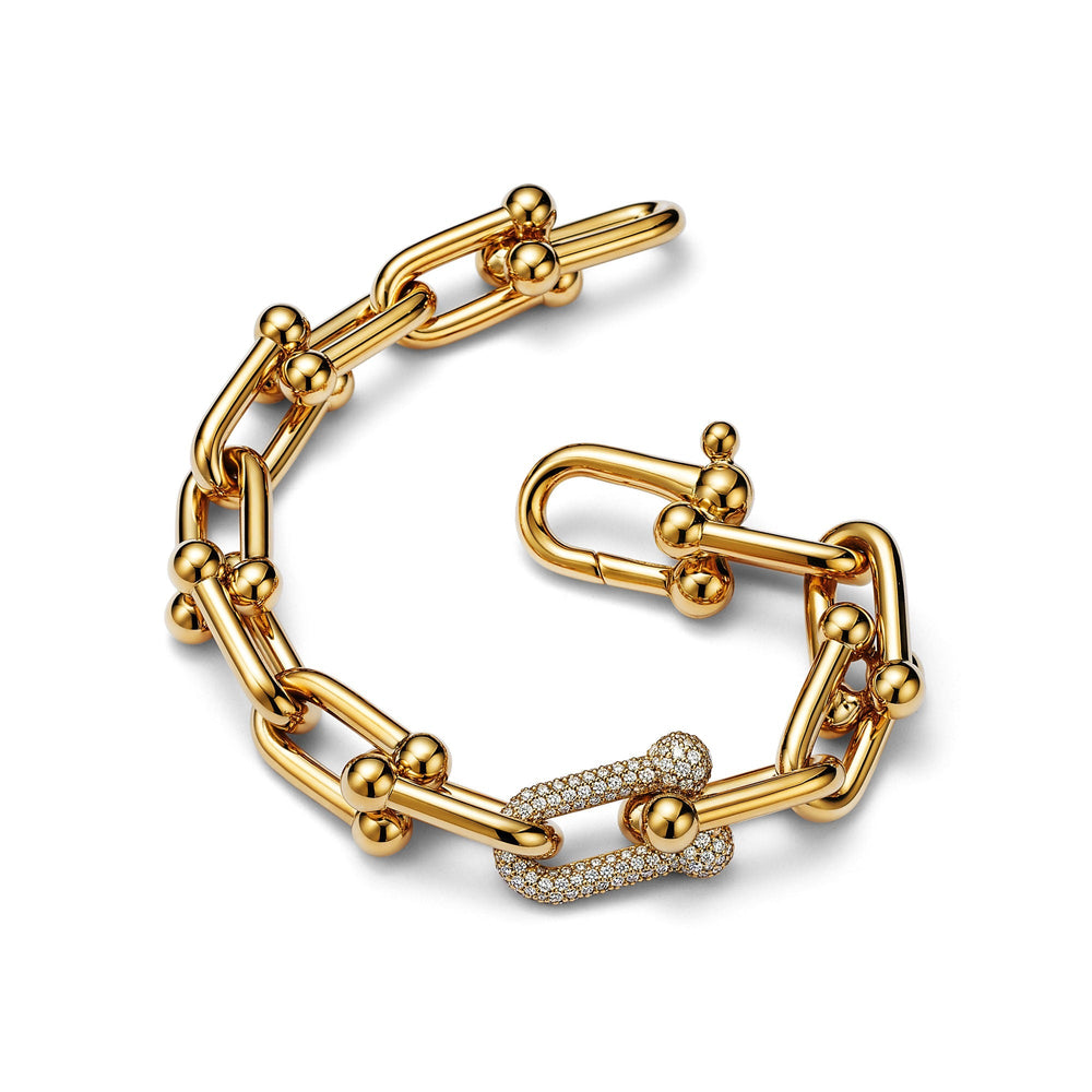 Falkrun 14K Gold Orbital Link Bracelet