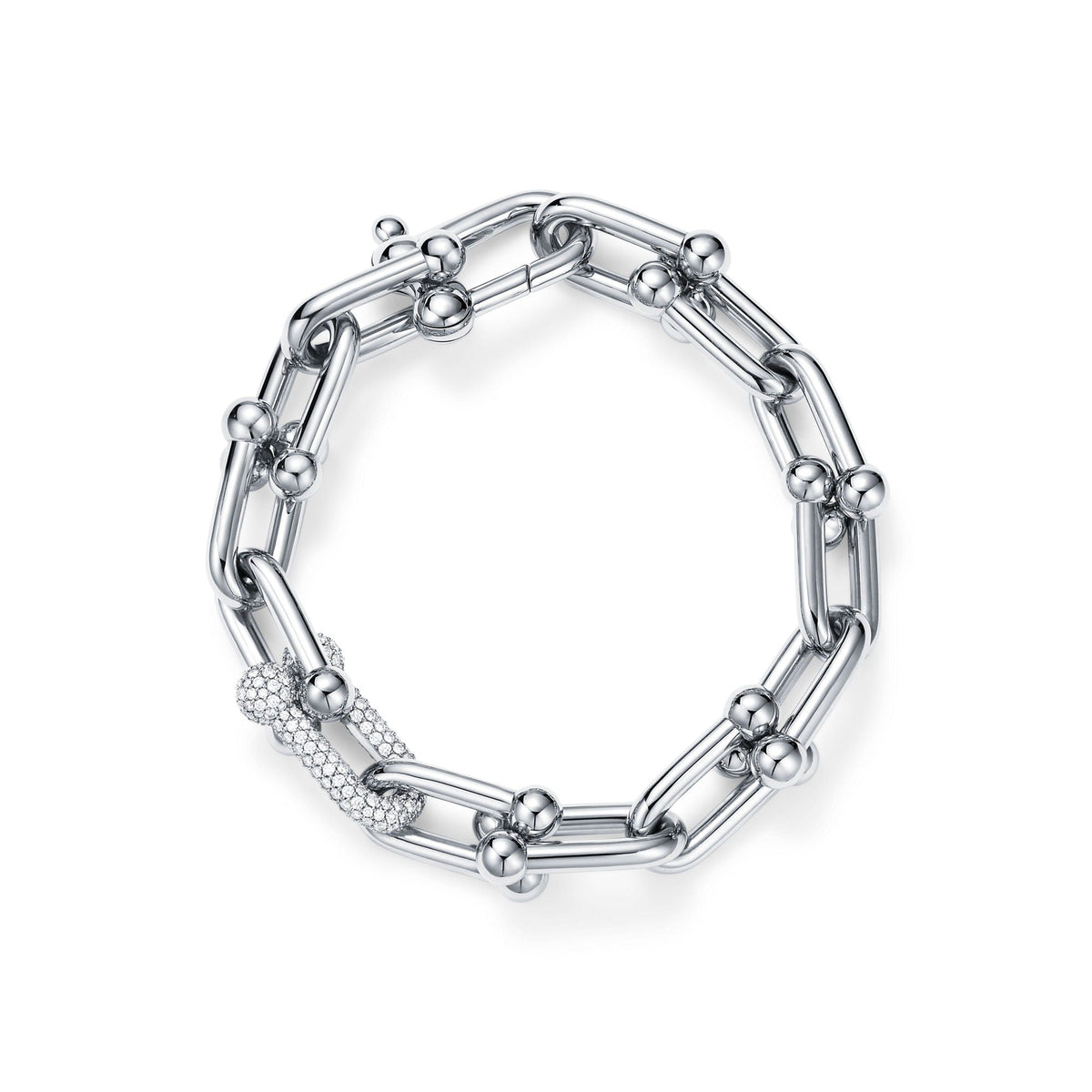 Falkrun 14K Gold Orbital Link Bracelet