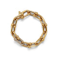 Falkrun 14K Gold Orbital Link Bracelet