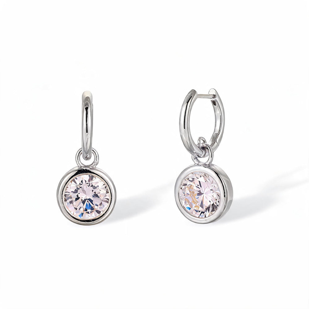 Fastrada 14K Gold Round Bezel Huggie Earrings