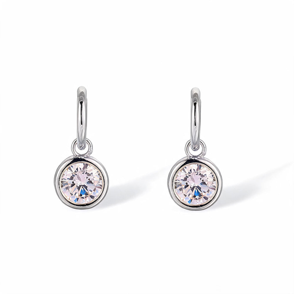 Fastrada 14K Gold Round Bezel Huggie Earrings