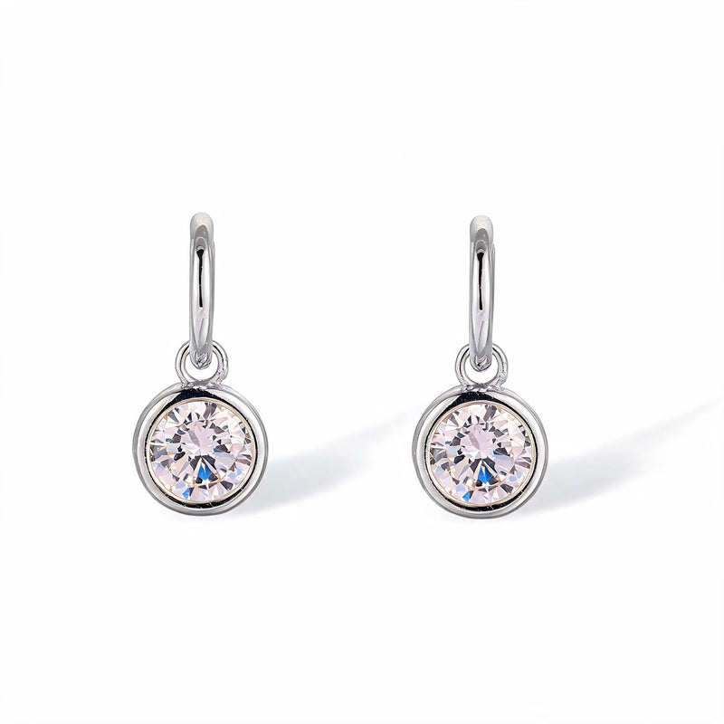 Fastrada 14K Gold Round Bezel Huggie Earrings