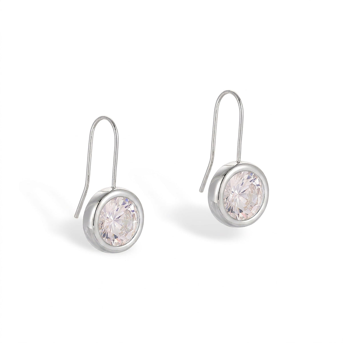 Fastrada 14k Gold Round Bezel Earrings