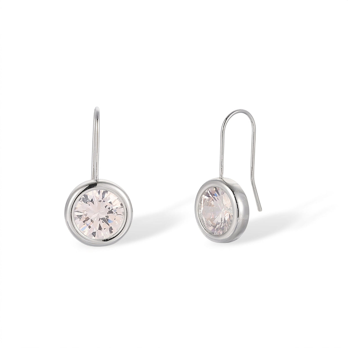 Fastrada 14k Gold Round Bezel Earrings