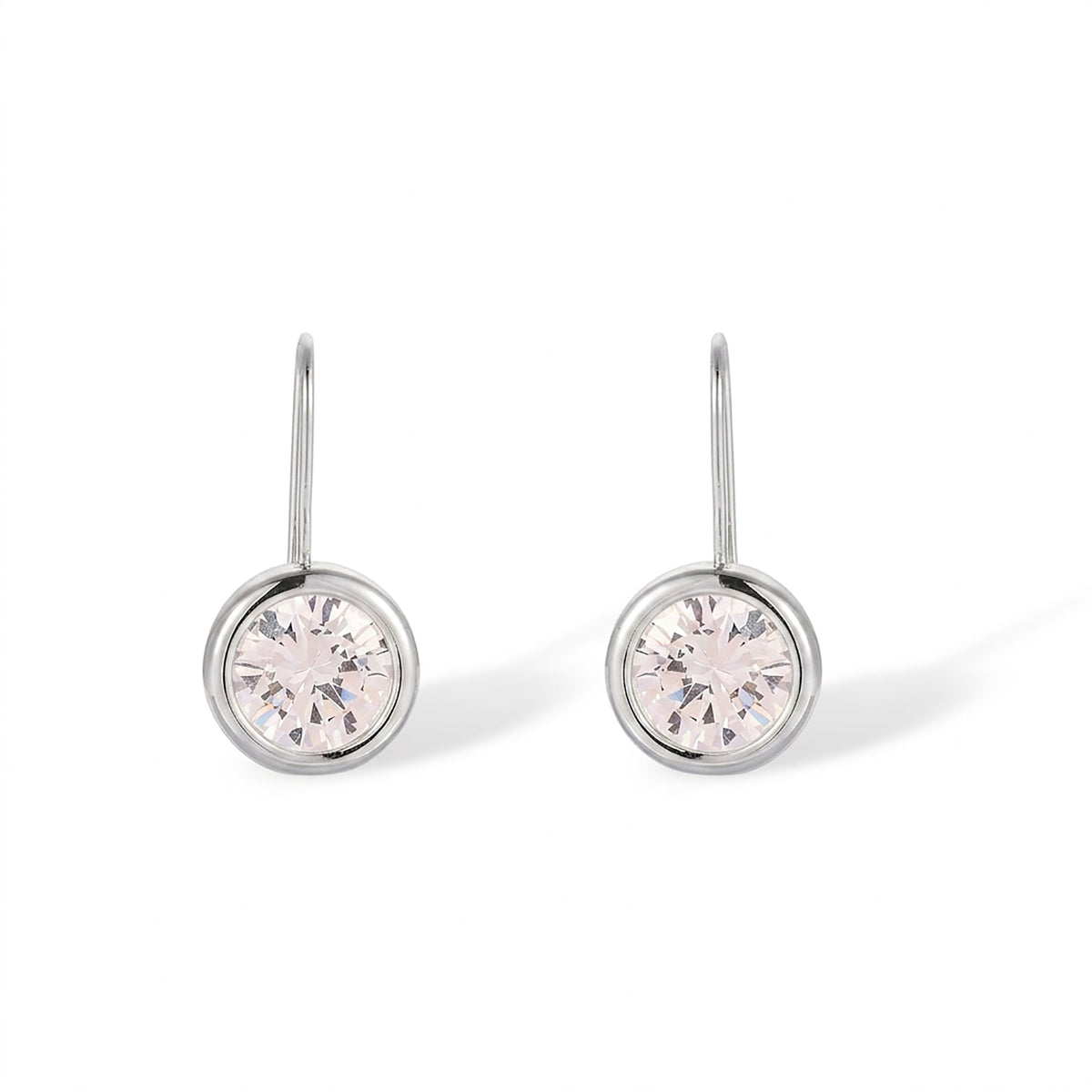 Fastrada 14k Gold Round Bezel Earrings