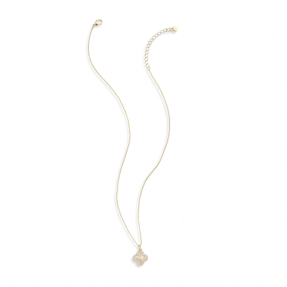 Félicie 14K Gold Shell Trèfle Necklace