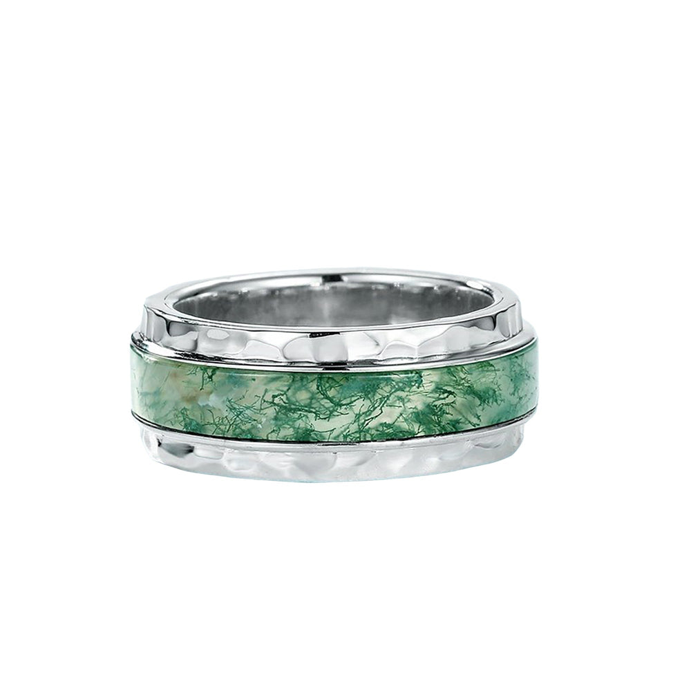 Félicienne Green Moss Round Ring