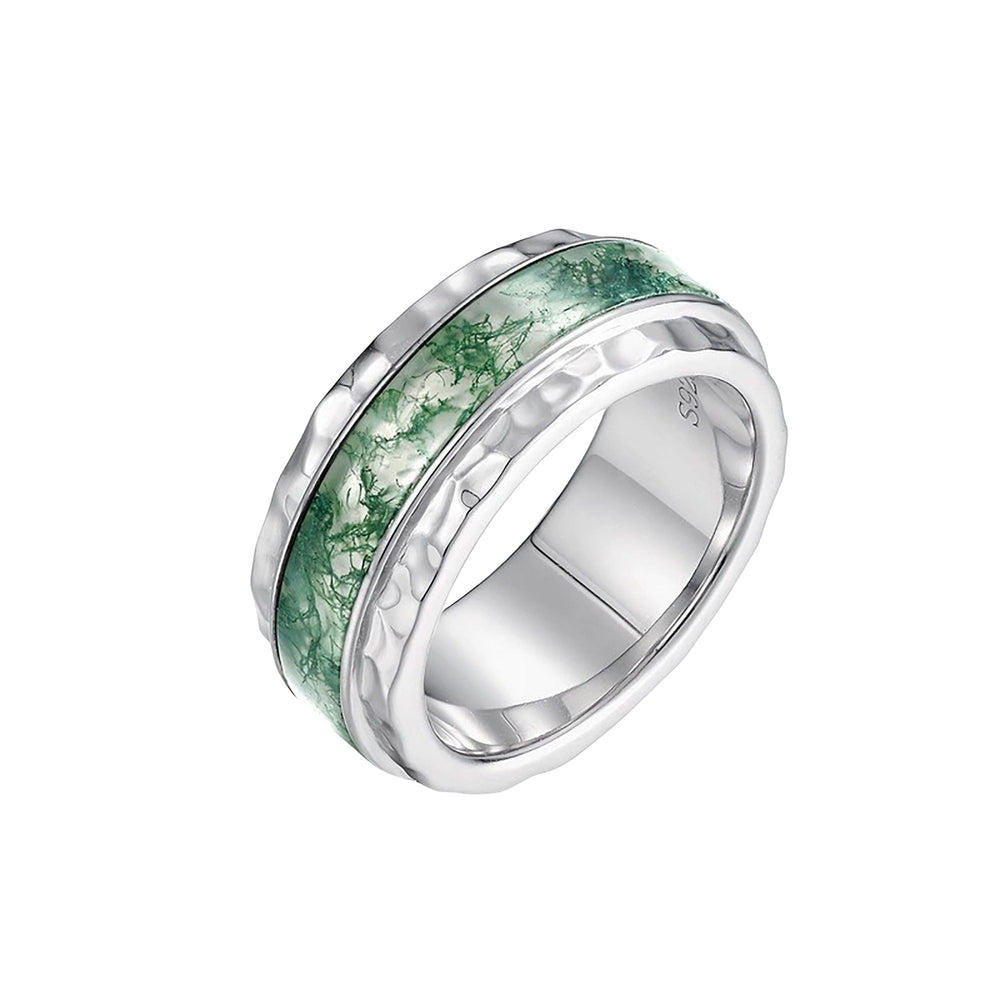 Félicienne Green Moss Round Ring