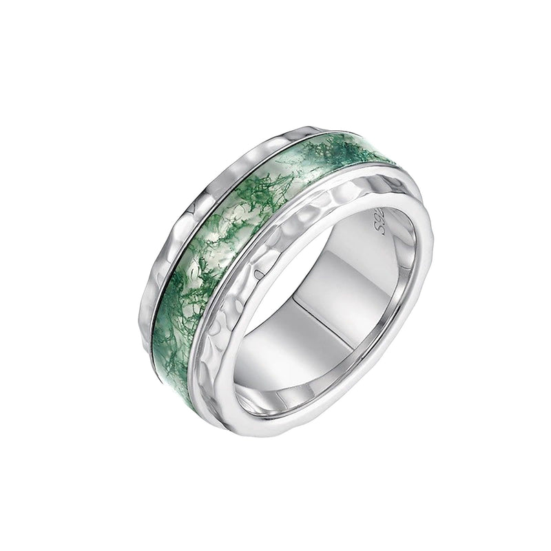 Félicienne Green Moss Round Ring