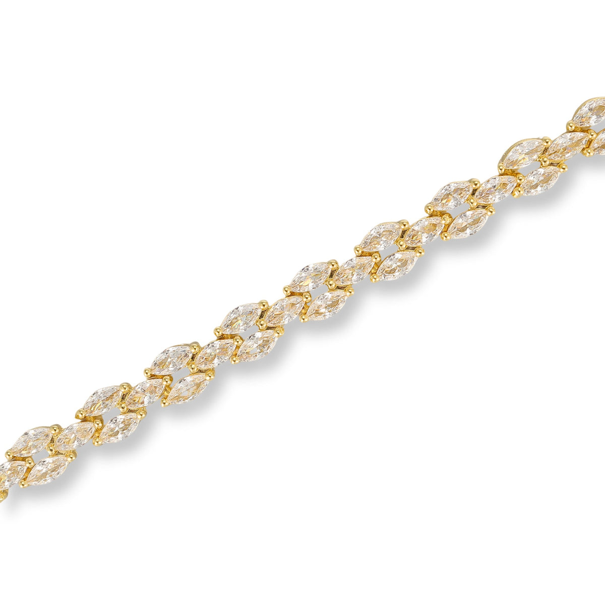 Felicitas 14K Gold Marquise Tennis Bracelet