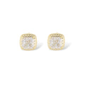 Flavie 14K Gold Square Stud Earrings