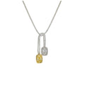 Florealine Yellow Double Cushion Necklace