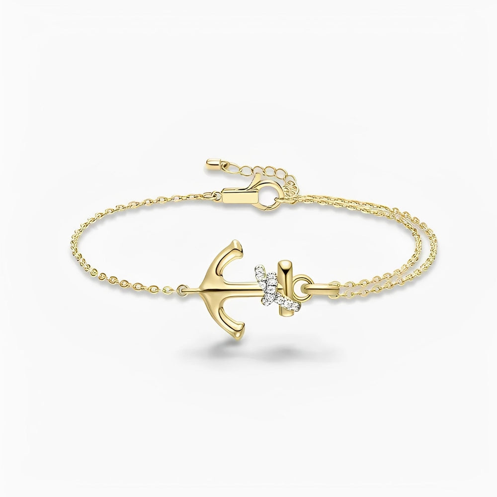 Florilène Gold Anchor Bracelet