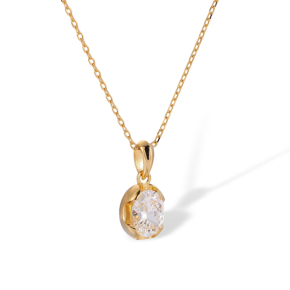 Framlind 14K Gold Oval Neckalce