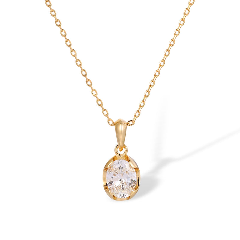 Framlind 14K Gold Oval Neckalce