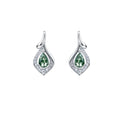 Francette Green Moss Teardrop Earrings