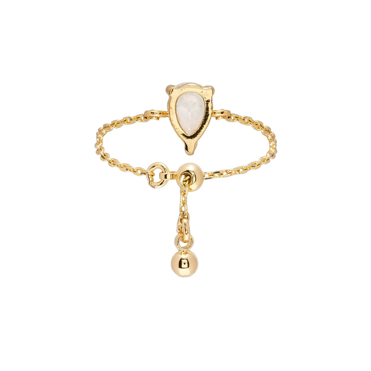 Franziska 14K Gold Teardrop Ring