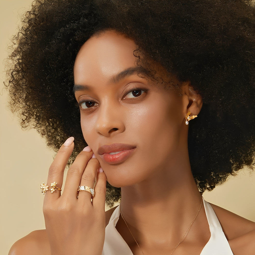 Frauke 14K Gold Leaf Ring