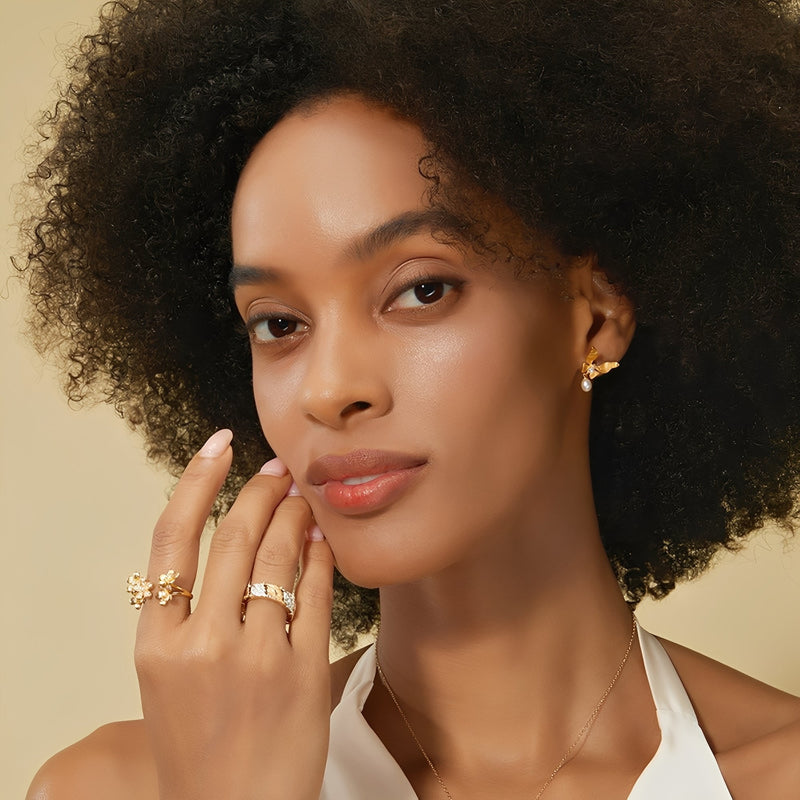 Frauke 14K Gold Leaf Ring