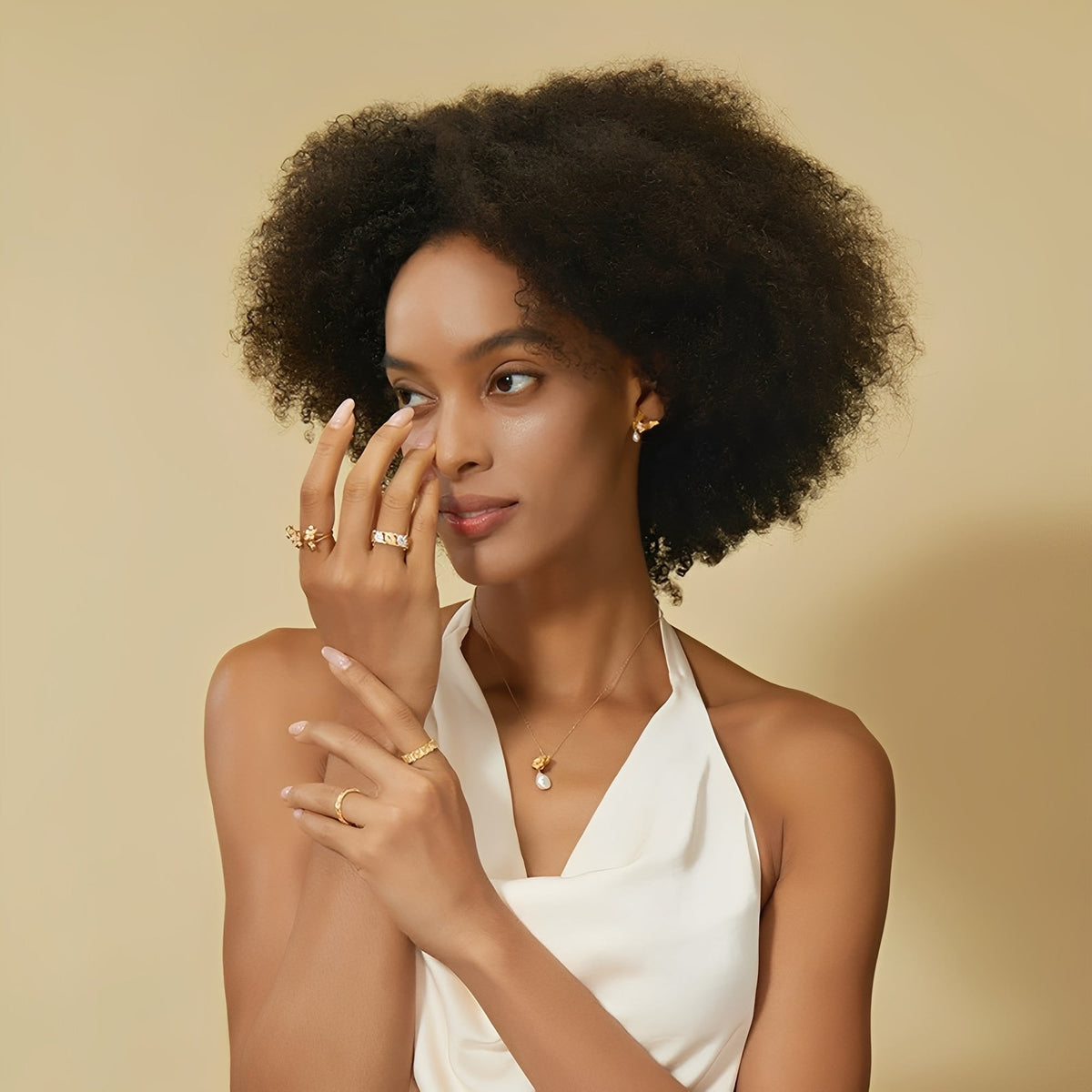 Frauke 14K Gold Leaf Ring