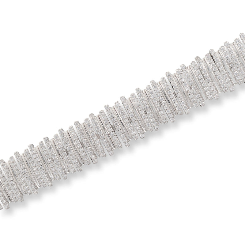 Frederika Silver Vertical Bar Bracelet
