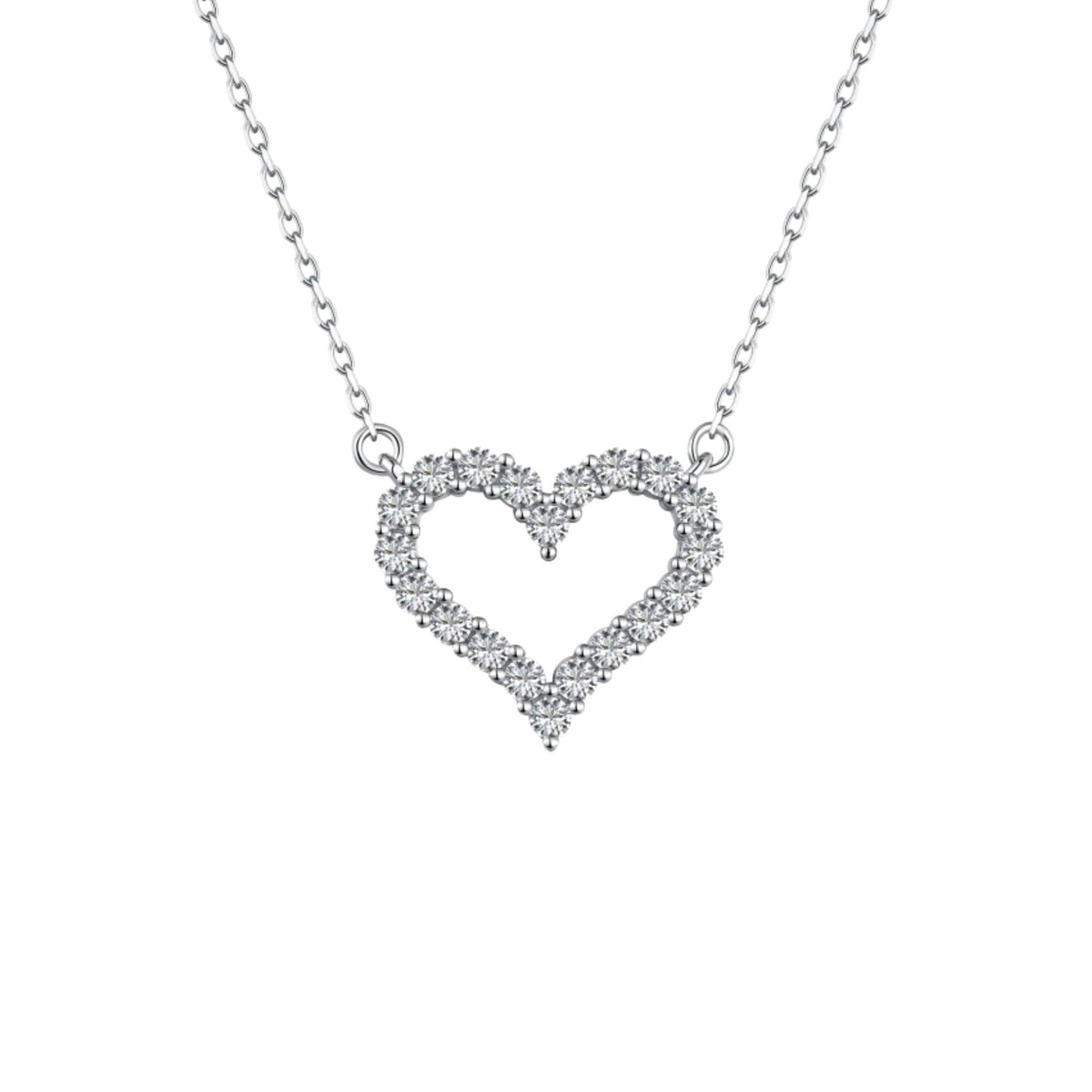 Freyda 18K Gold Hollow Heart Necklace