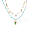 Fridrun Multicolor Double-Layered Necklace