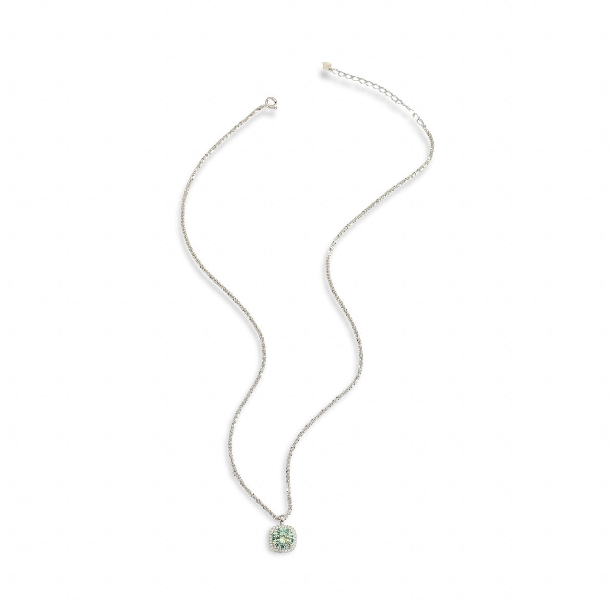 Gaëlle Green Mossanite Necklace