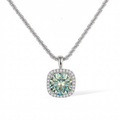 Gaëlle Green Mossanite Necklace