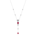 Gaëtane Red Small Floral Necklace