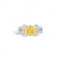Galatée Yellow Butterfly Ring