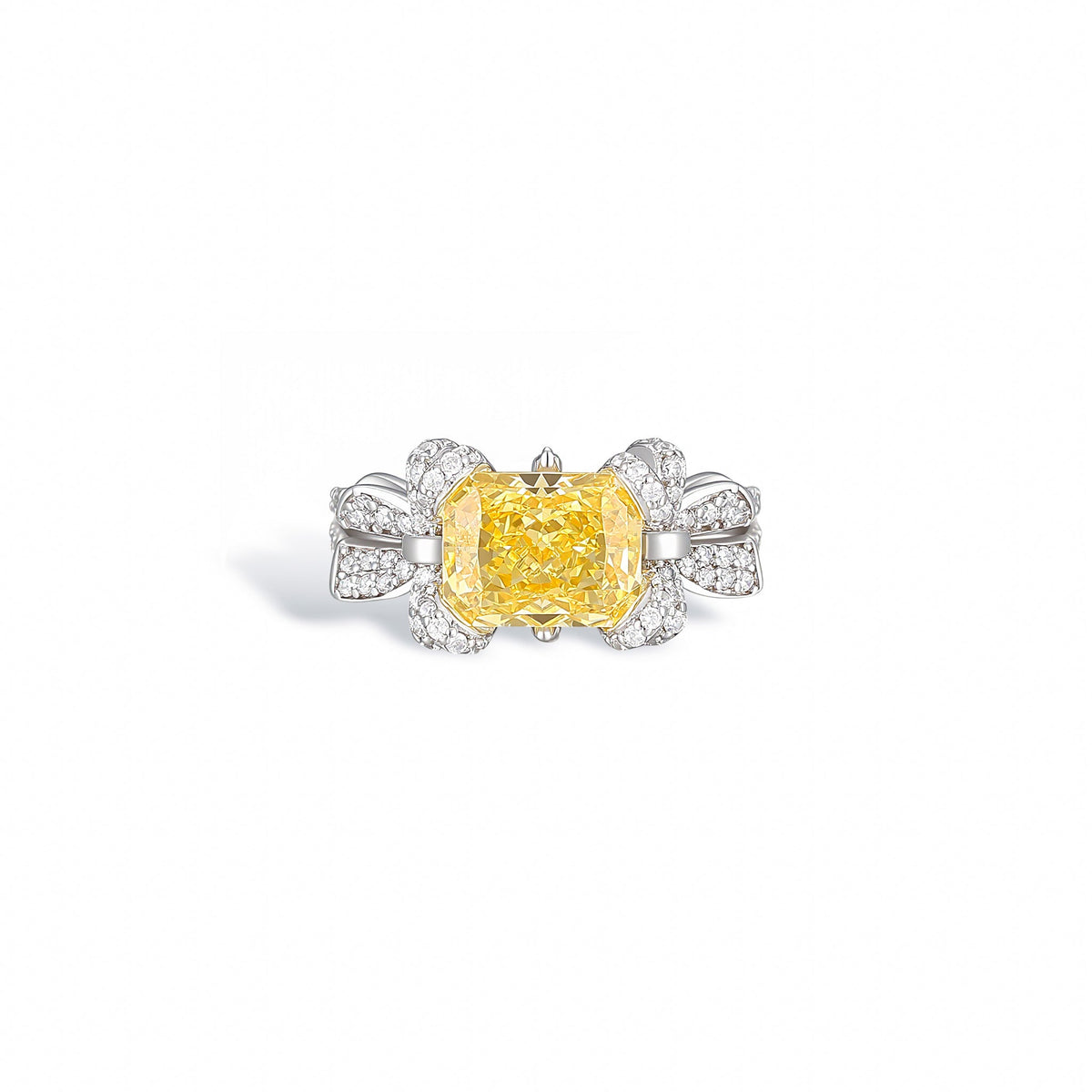 Galatée Yellow Butterfly Ring