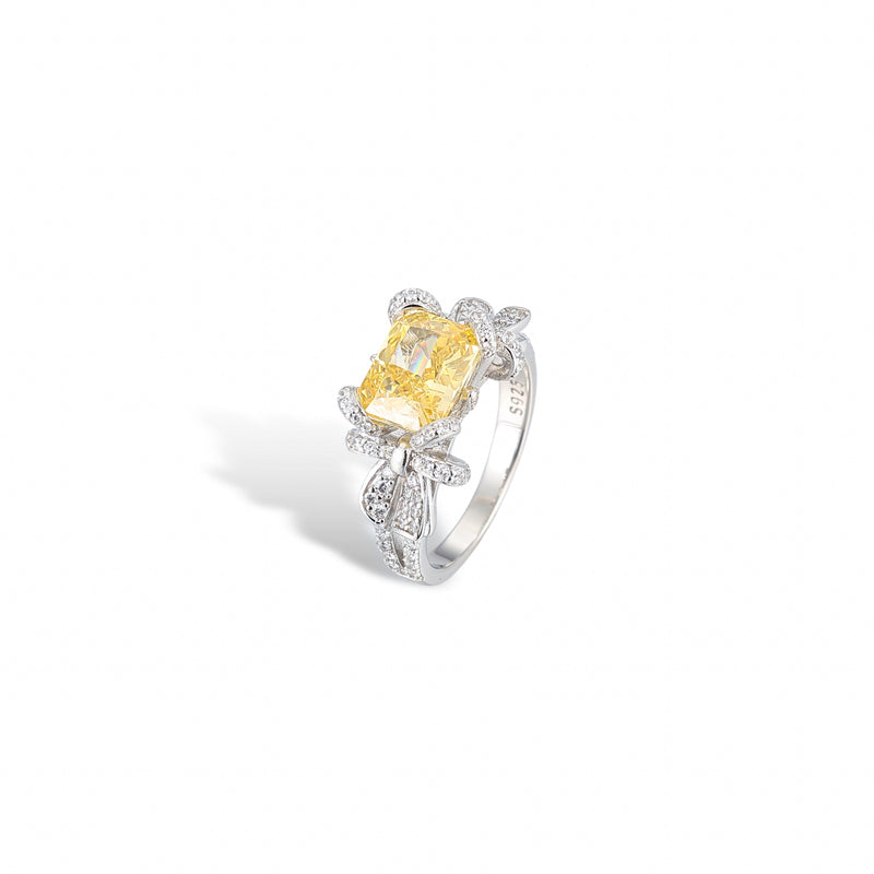 Galatée Yellow Butterfly Ring