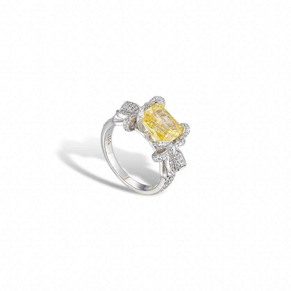 Galatée Yellow Butterfly Ring