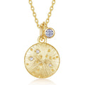 Gémeaux 14K Gold 12 Zodiac Necklace