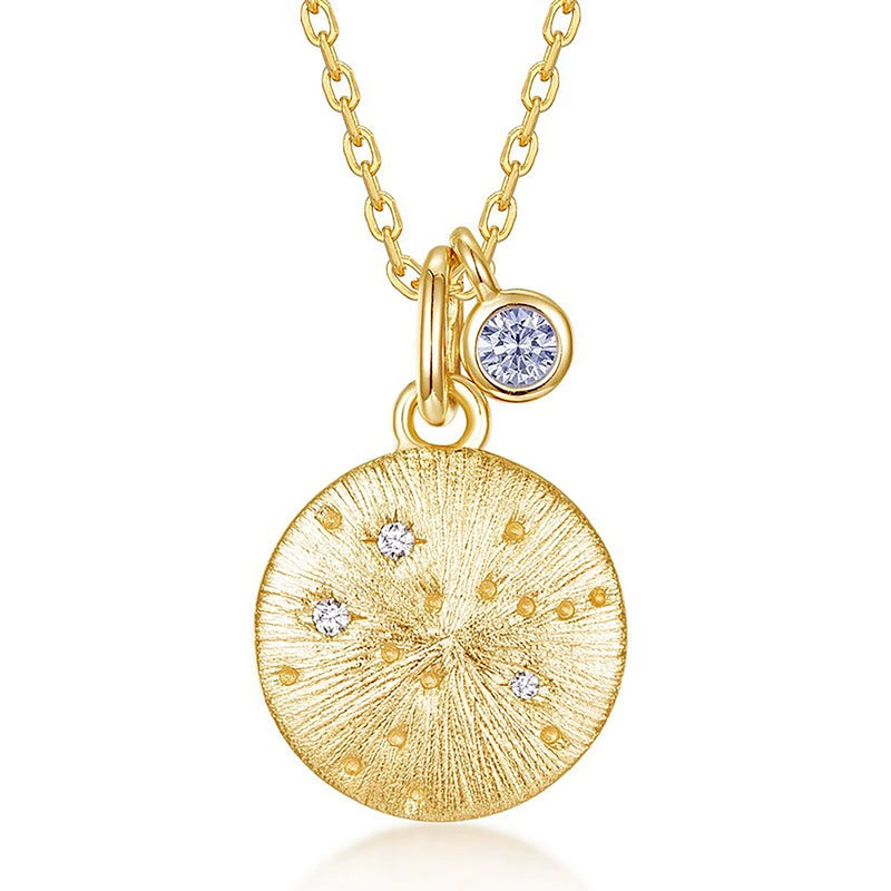 Gémeaux 14K Gold 12 Zodiac Necklace