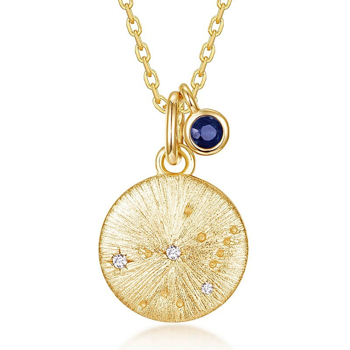 Gémeaux 14K Gold 12 Zodiac Necklace