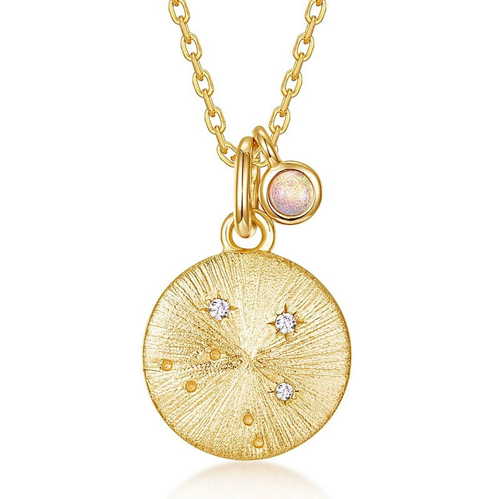 Gémeaux 14K Gold 12 Zodiac Necklace