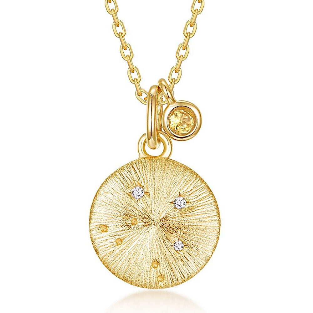 Gémeaux 14K Gold 12 Zodiac Necklace